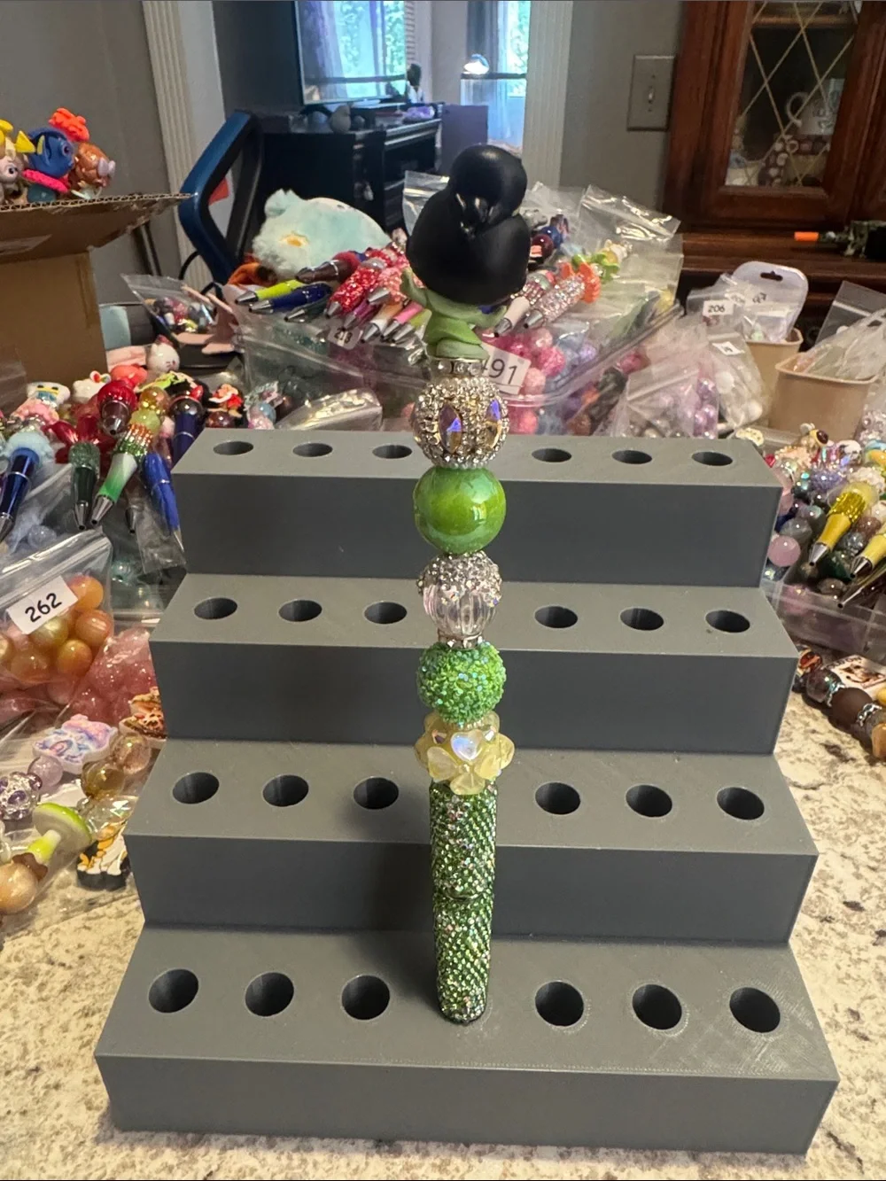 NWOT Disney Doorables Tiana Beaded Pen Handmade by Me